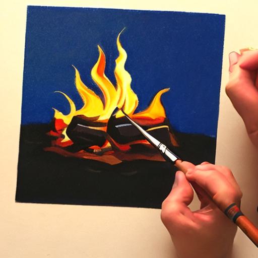 How To Paint A Fire With Gouache