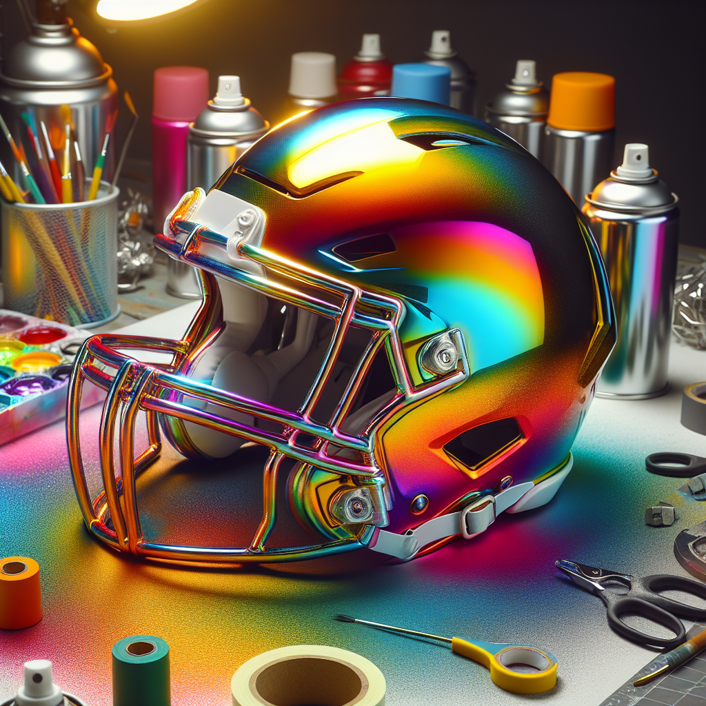 How To Spray Paint A Football Helmet