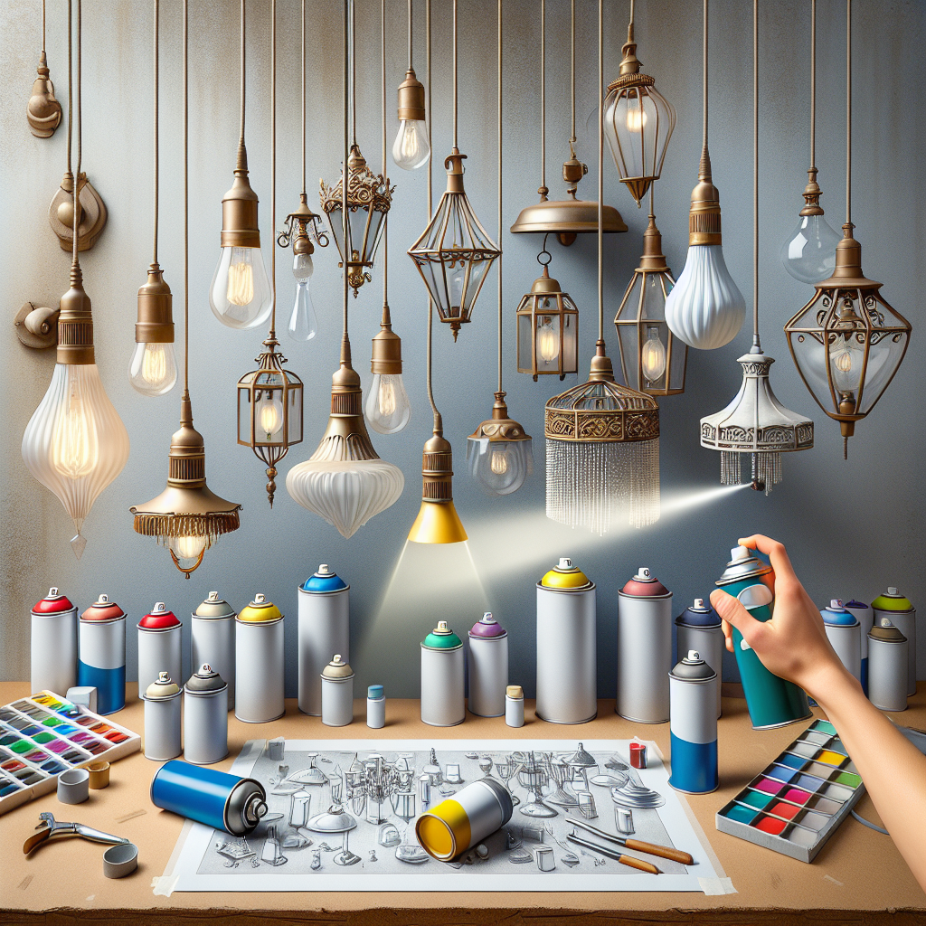 How To Spray Paint Light Fixtures Without Taking It Down