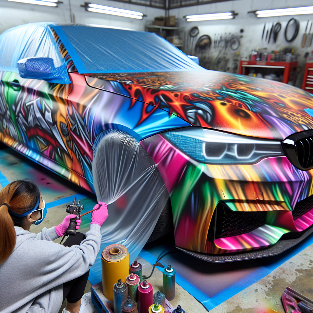 Can You Wrap A Spray Painted Car