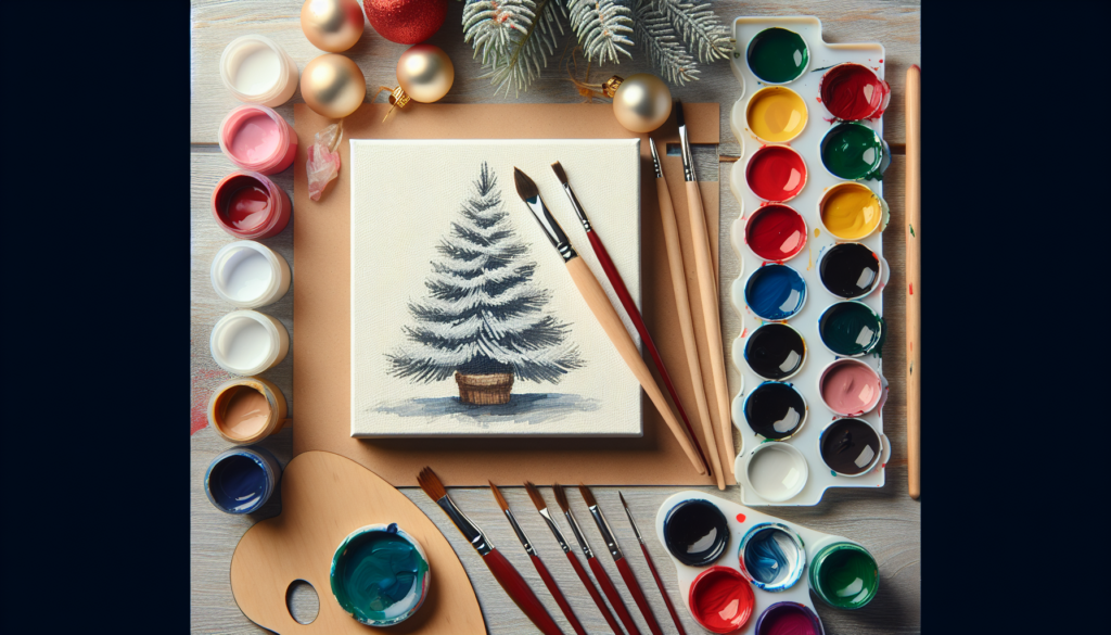How To Paint A Christmas Tree With Acrylic Paint
