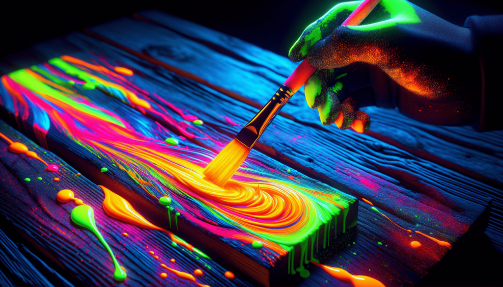 How To Paint With Fluorescent Paint On Wood