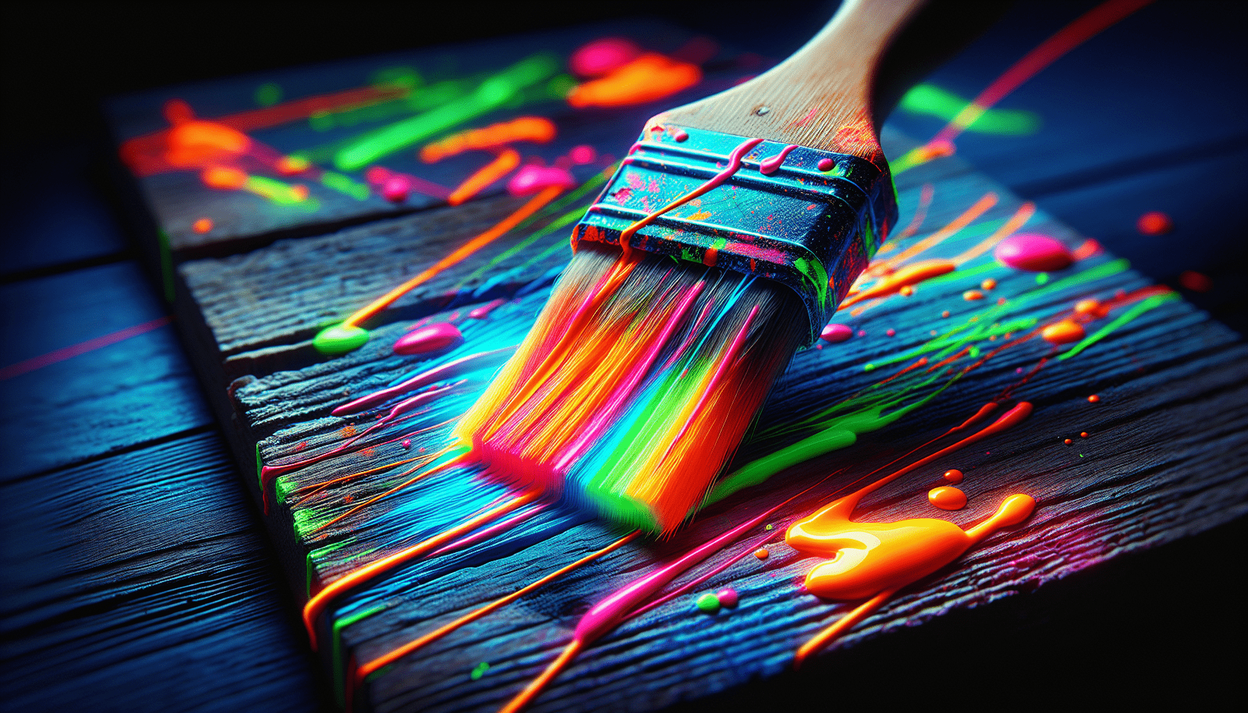How To Paint With Fluorescent Paint On Wood Paint Explained