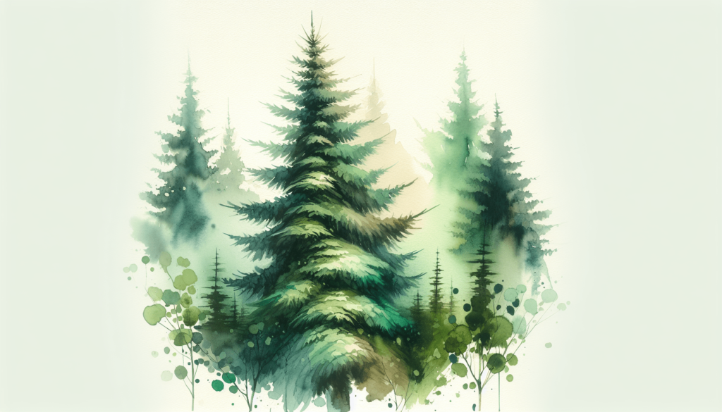 How To Paint Pine Trees In Watercolor
