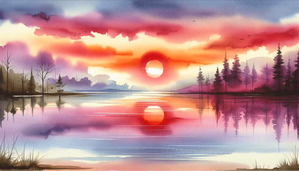 How To Paint Watercolor Sunset