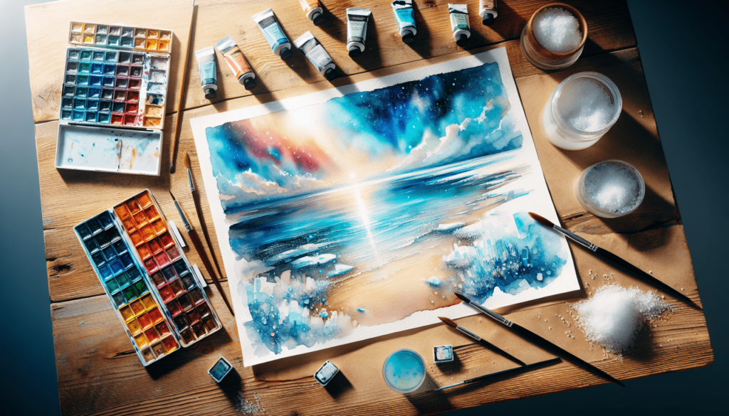 How To Use Salt And Watercolor To Paint A Picture