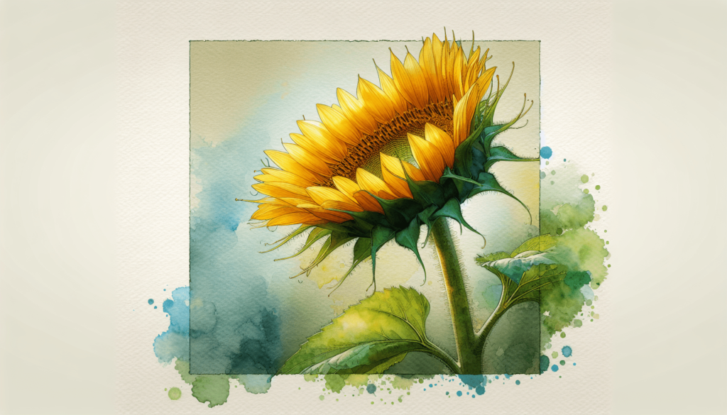 How To Paint A Sunflower In Watercolor