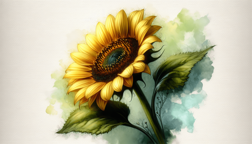 How To Paint A Sunflower In Watercolor