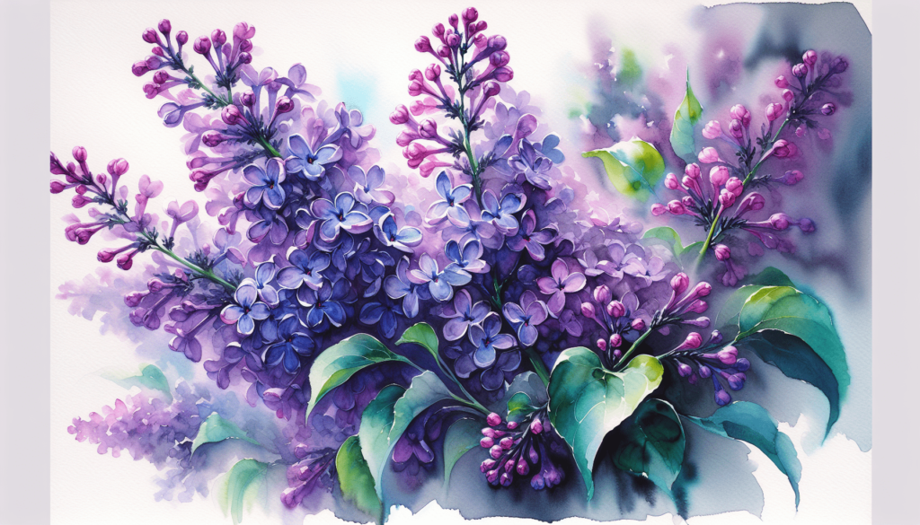 How To Paint Lilacs In Watercolor