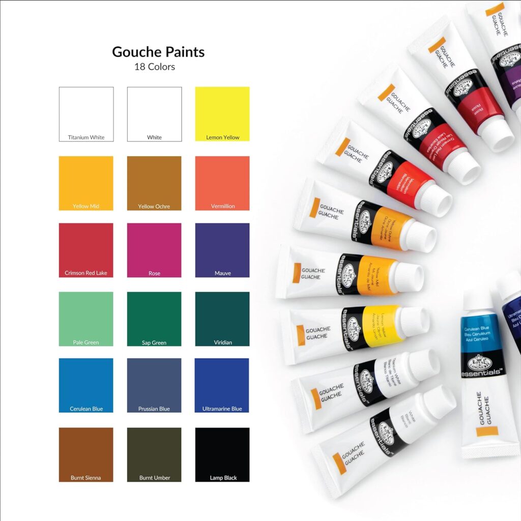 Royal  Langnickel Gouache Paint, 18-Piece