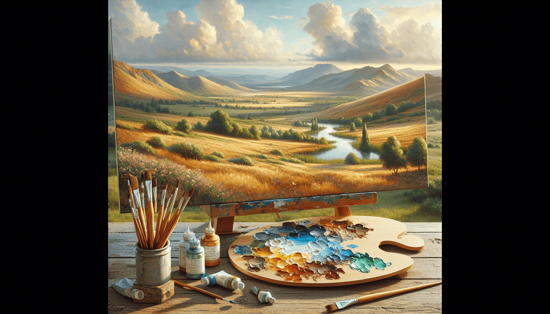 How To Paint A Landscape Painting With Oil Paint