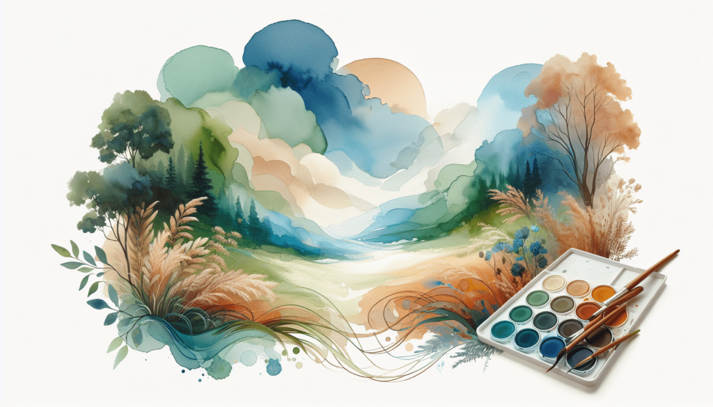 How To Paint A Landscape Painting With Watercolor