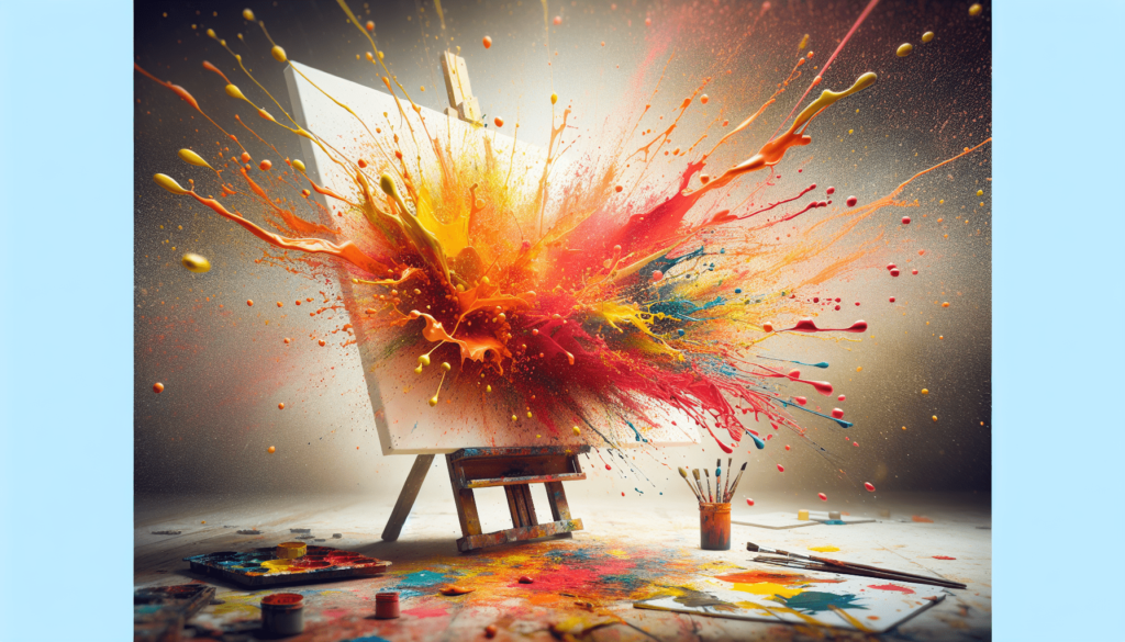 How To Splatter Paint Without A Brush