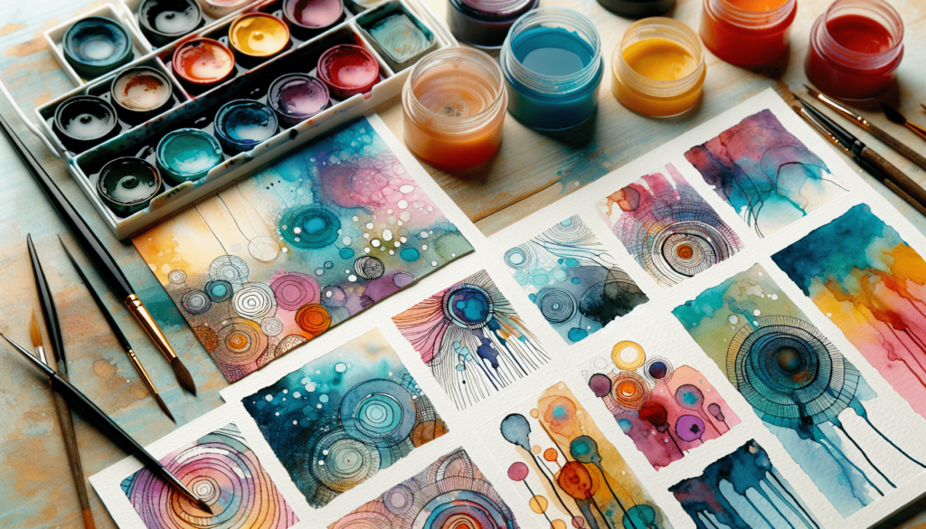 Comparison Of Wax Resists For Watercolor Painting