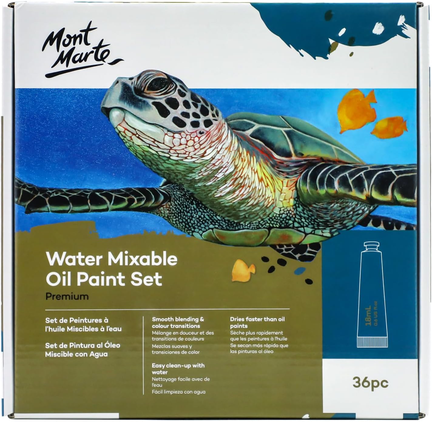 Mont Marte Premium H2O Water Mixable Oil Paint Set review