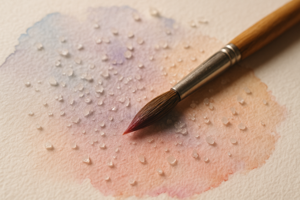 Salt Resist Painting For Beginners