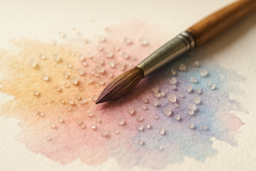Salt Resist Painting For Beginners